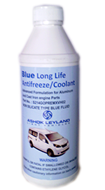 Blue Long Life Antifreeze Coolant for Ashok Leyland